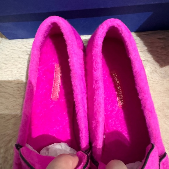 Stuart Weitzman Pink loafer. Size 38.5. - Picture 4 of 8